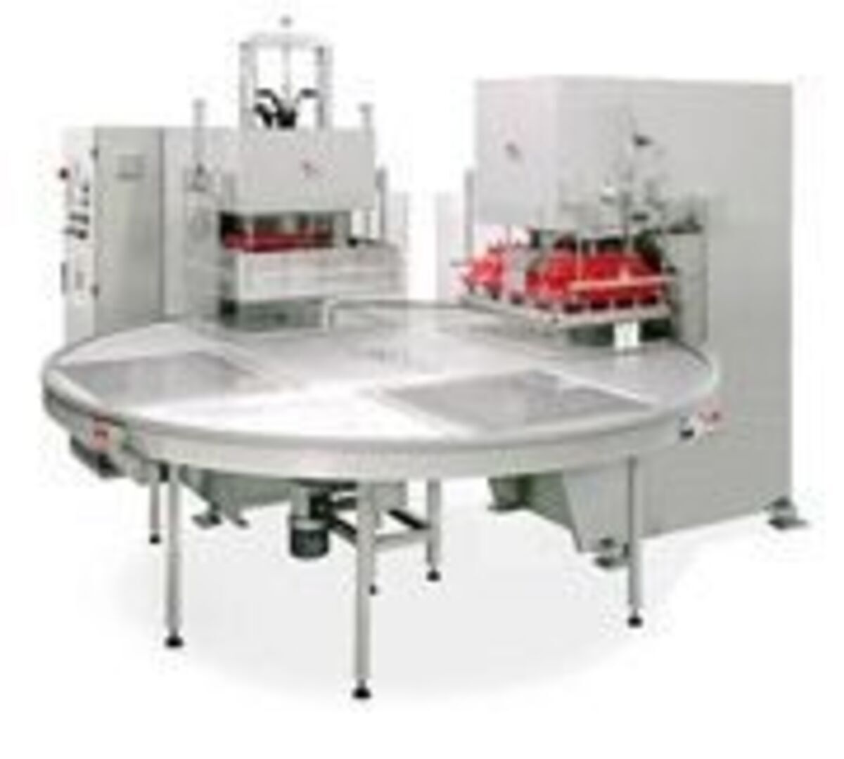 The GMA-D + PDT is a roundtable machine for Blister (PET-G and A-PET)